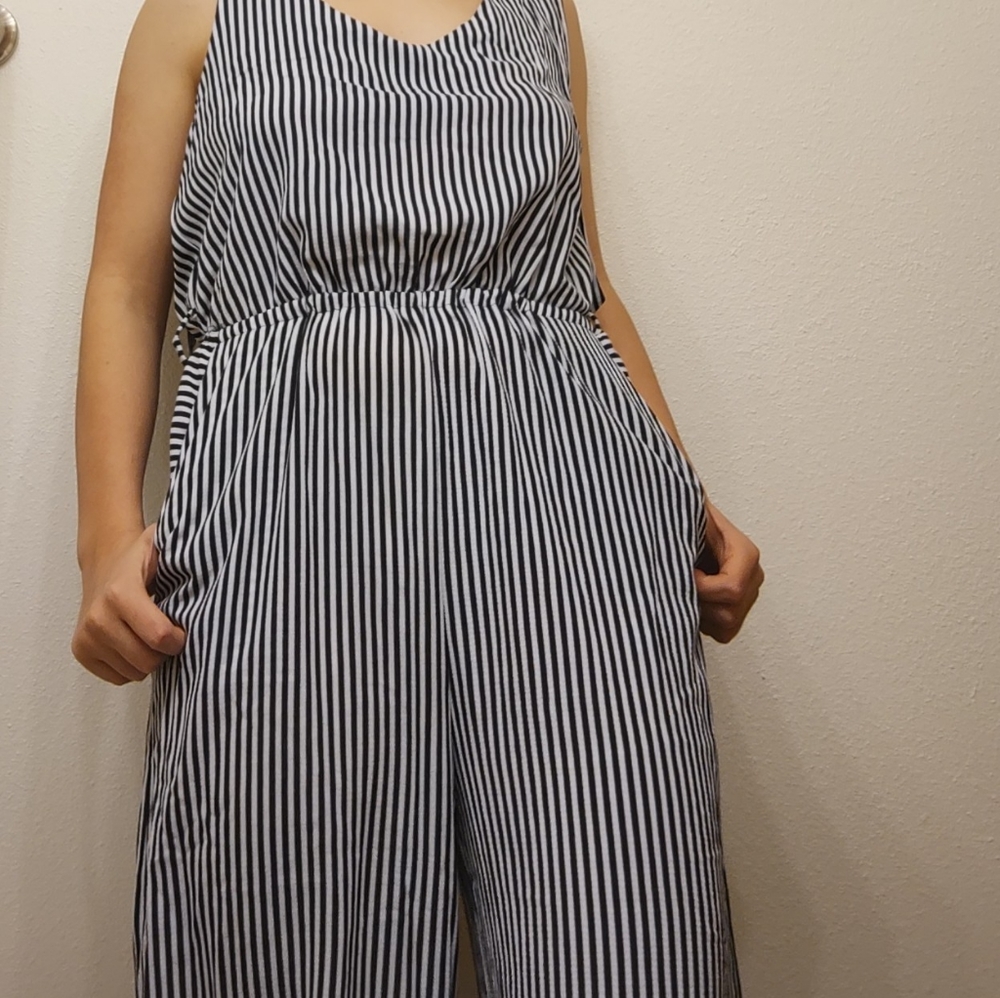 Stylish striped jumpsuit